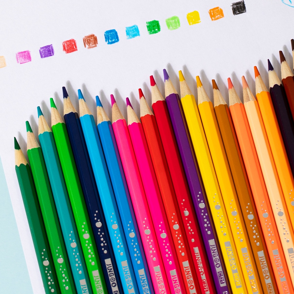 Deli Colored Pencil / Pensil Warna Lucu 12 24 Warna Pewarnaan Cerah EC121-XX Image 8