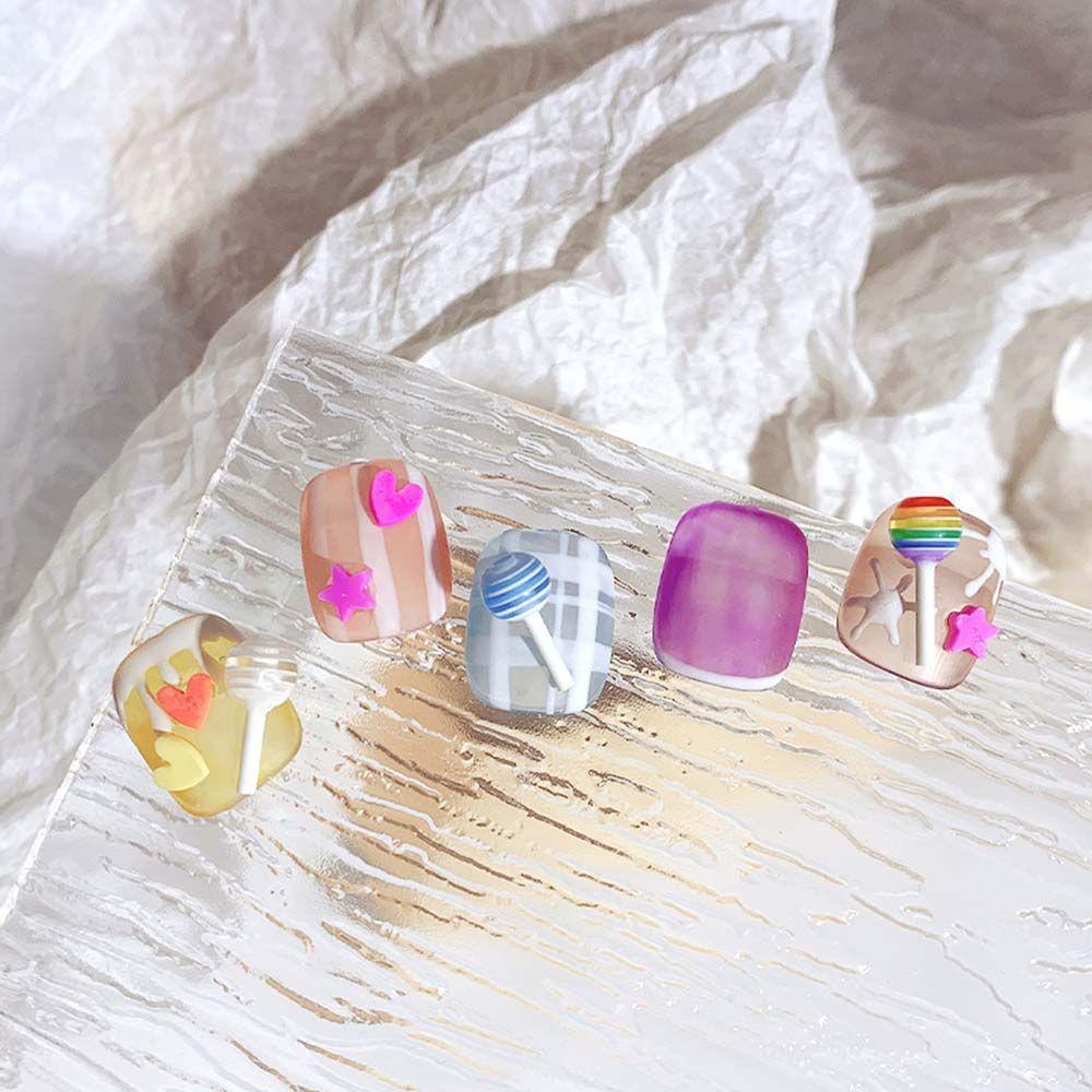 MXBEAUTY Nail Charms Lucu Desain Nail Art Mini Manicure Candy Perlengkapan Kuku Dekorasi Kuku
