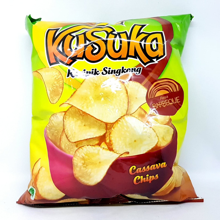 

KUSUKA KERIPIK SINGKONG RASA BARBEQUE 180gr | KRIPIK CASSAVA CHIPS