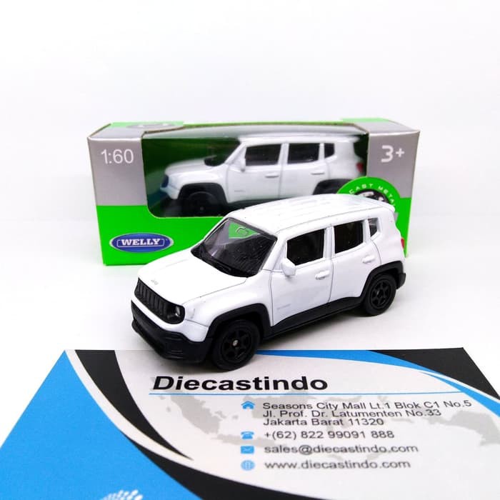 dct625 Welly Nex 1:60 Jeep Renegade Sport Putih
