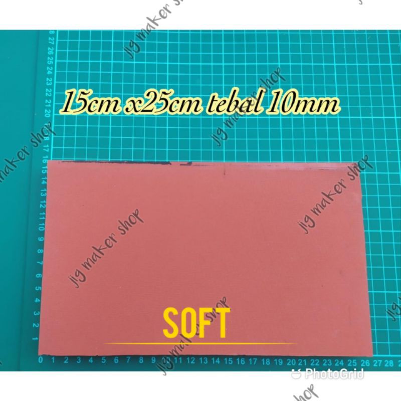 karet press hot stamping foil lure/ sponge tahan panas 15cm x25cm- tebal 10mm SOFT/ LEMBUT