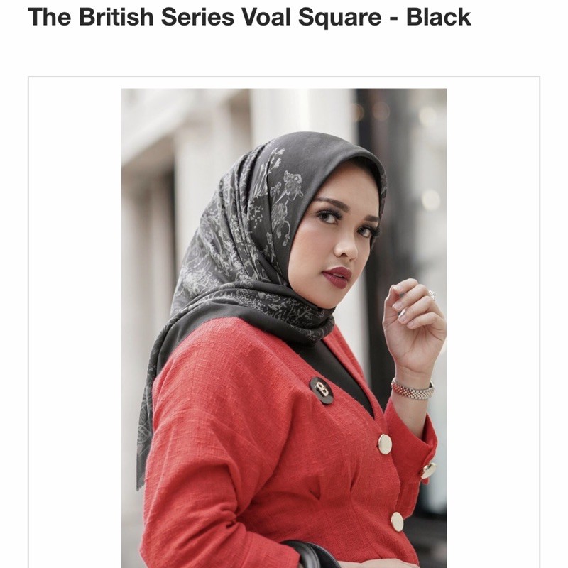 buttonscarves the british -  black