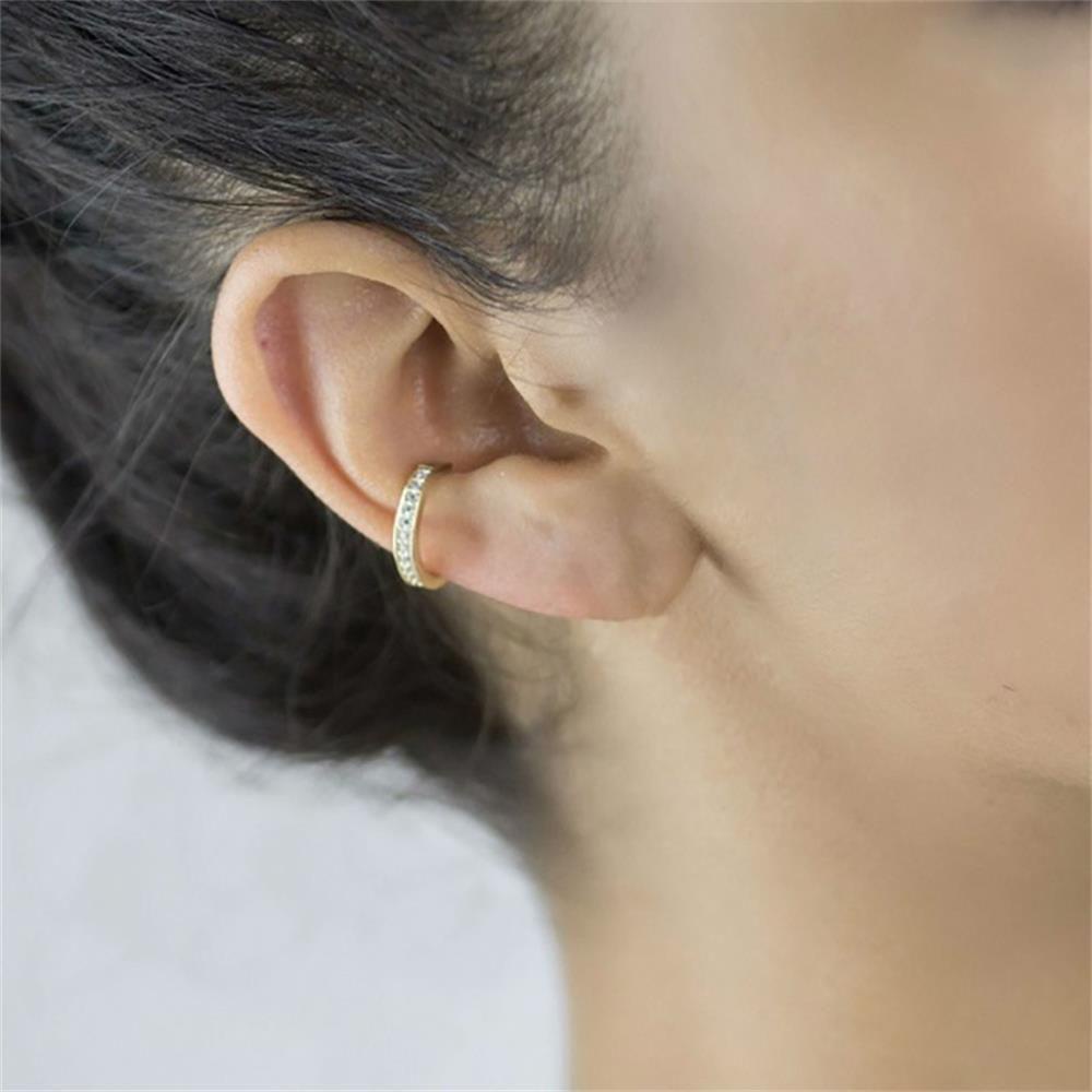 Nanas CZ Cuff Earrings Fashion Hadiah Pesta Dainty Tanpa Tindik Ear Cuff