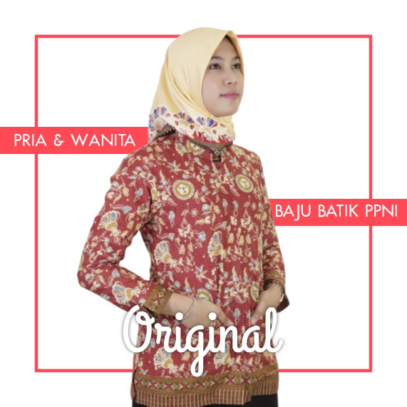 Baju Batik PPNI Nasional , Pria dan Wanita , Katun dan Sutra