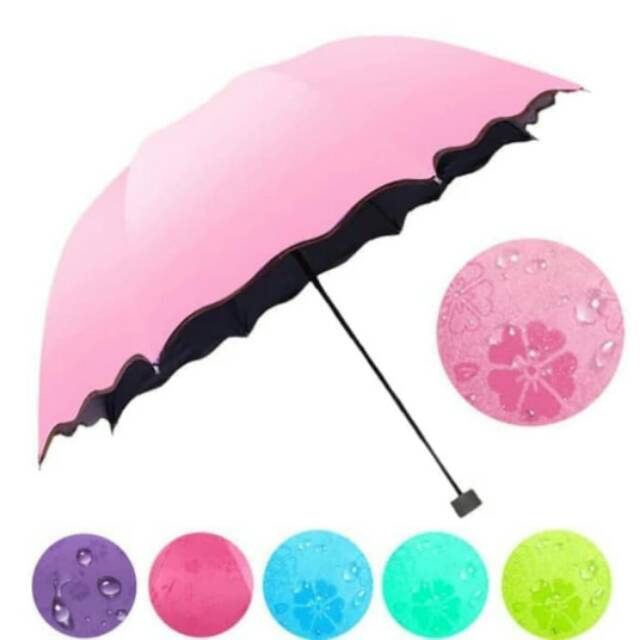 Payung Lipat Ajaib Magic Umbrella 3D Anti UV Tebal Kokoh