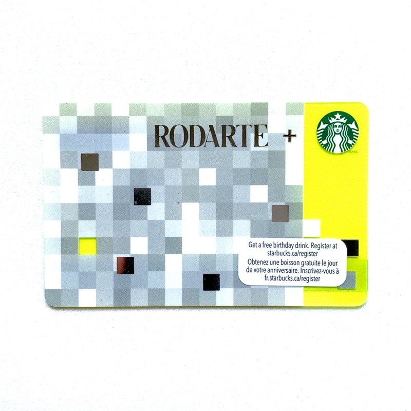 Rodarte Shades of Pixels 2012 Starbucks Card Kartu US Giftcard
