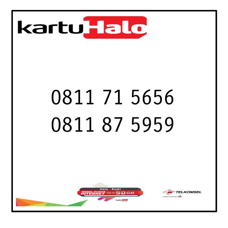 Kartu Halo 10 Digit | Nomor Cantik Telkomsel 10 Digit | 5959 5656