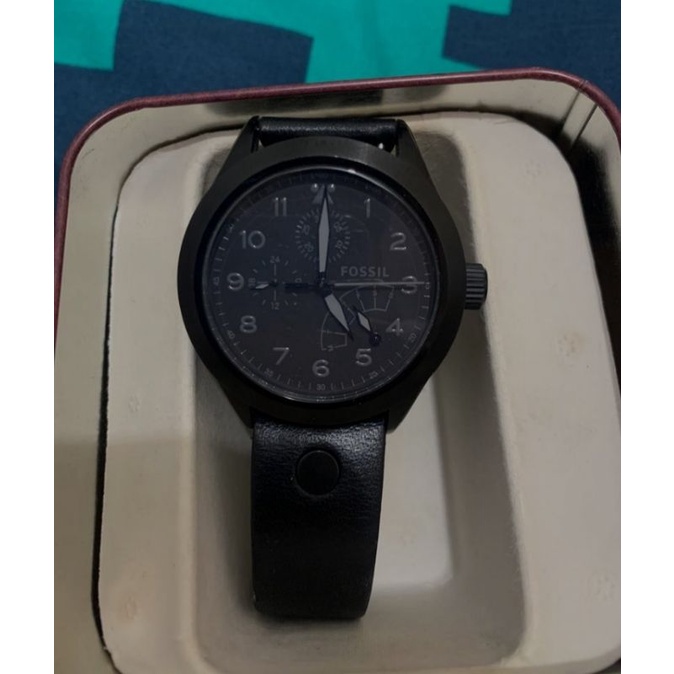 jam tangan kulit fossil original second preloved