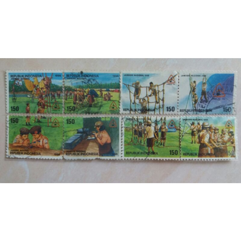 

Perangko Jambore Nasional Tahun 1996 Set Lengkap 8pcs Used