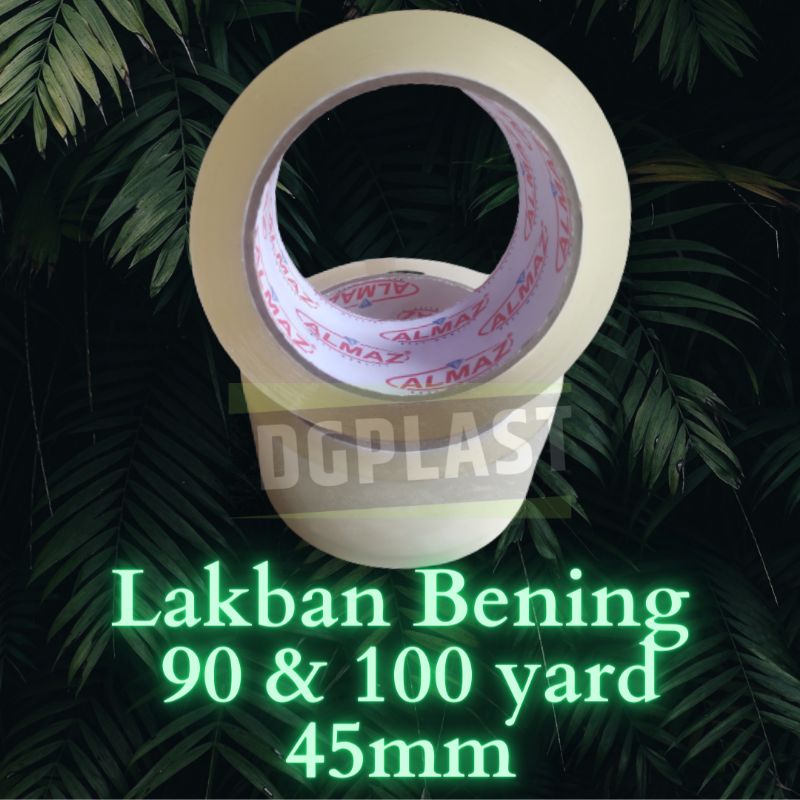 

Lakban Isolasi Tape Selotip Bening 2inch 45mm 90yard 100yard / Tebal / Kuat / Murah