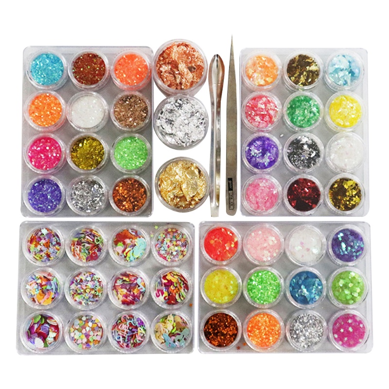 SIY  Casting Mold Glitter Sequins Pigment Fillings Kit Epoxy Resin DIY Jewelry Making Decoration Nail Arts Accessories