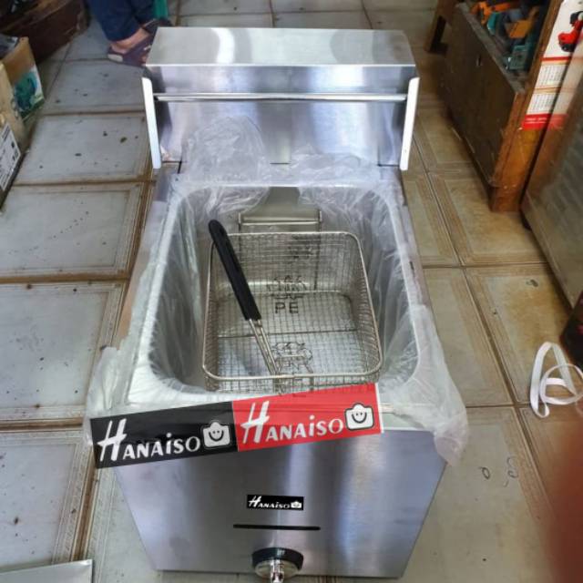 Medan Termurah Gojek Hanaiso Mesin Deepfryer Deep Fryer Alat Penggorengan GAS LPG 6 Liter Getra Wirastar