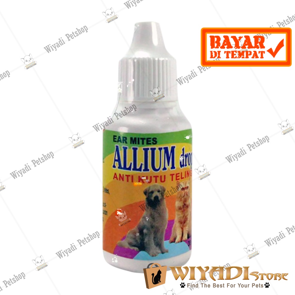 Allium Drops 30ml - Obat Tetes Kutu Telinga Kuping Kucing Dan Anjing