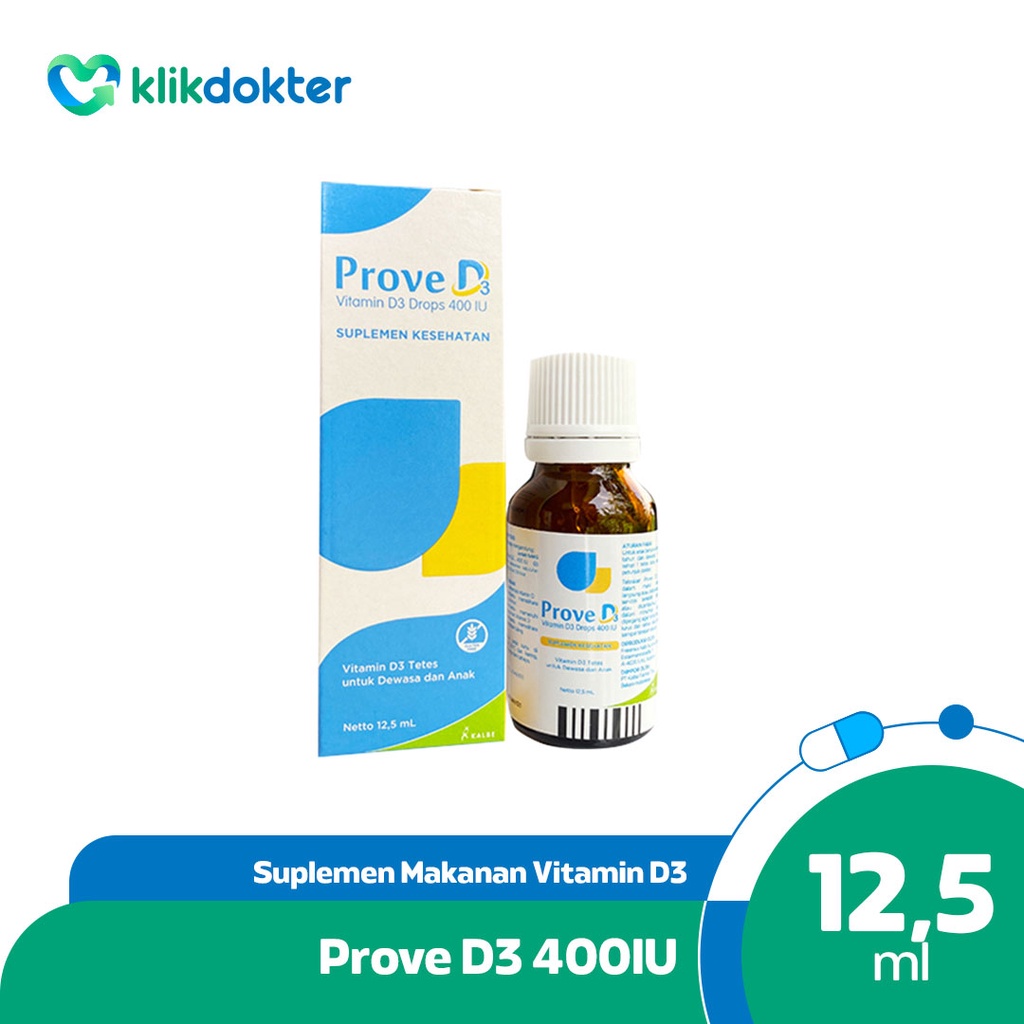 Jual Prove D3 400IU 12.5ml Vitamin D3 drop Shopee Indonesia