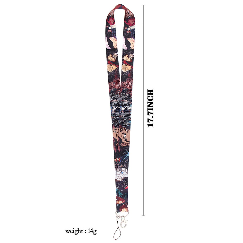 Lanfy Tali Lanyard Motif Anime Jepang Jujutsu Kaisen Untuk Handphone / Kamera