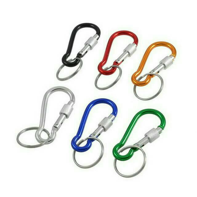 Gantungan Kunci Keychain Carabiner Ulir Besar