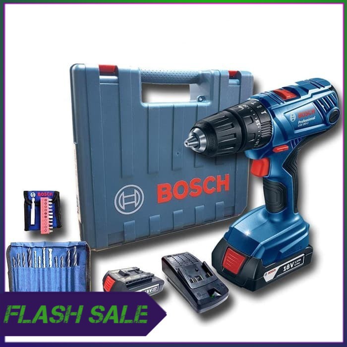Bosch GSB 180 LI 18V Cordless Impact Drill   Bor Tembok Baterai