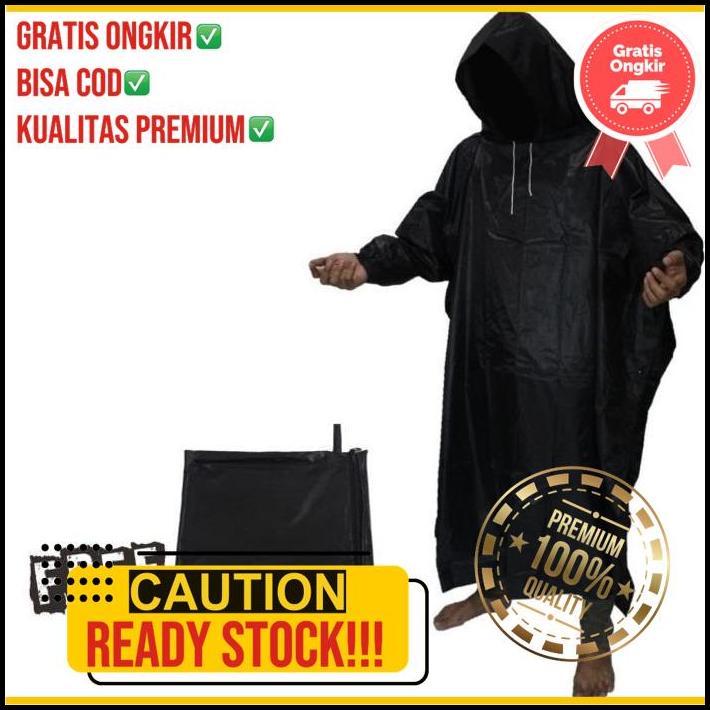 Jas Hujan Jas Hujan Kelelawar Ponco Lengan Standard Jas Hujan
