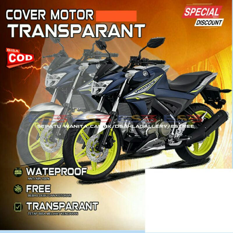 Sarung Cover Motor ARAGON MURAH TRANSPARAN Motor SPORT NINJA VIXION CBR UNIVERSAL