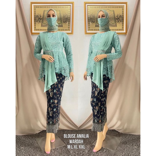 (COD) AURORA SELENDANG CERUTY / KEBAYA SELENDANG PESTA / STELAN KEBAYA MODERN / KEBAYA MEWAH / KEBAY