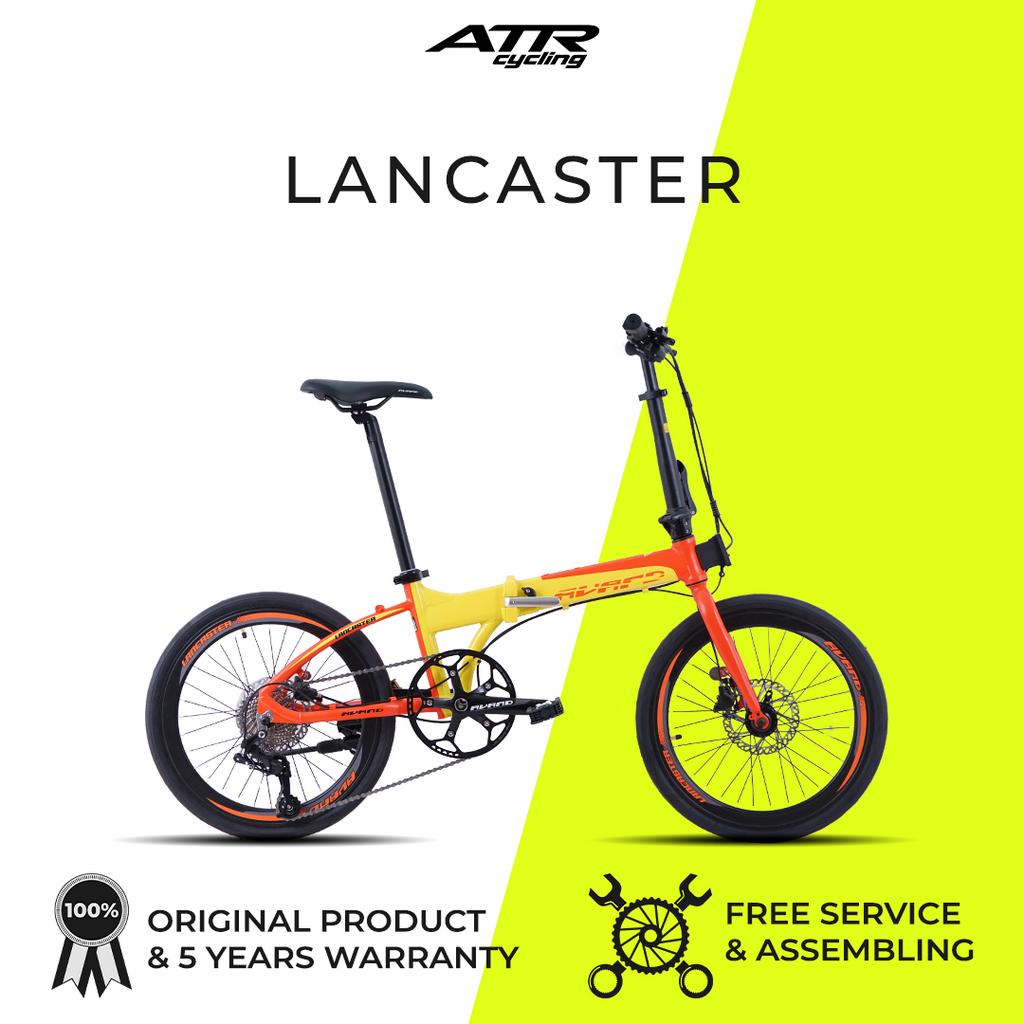 Sepeda Lipat Folding Bike 20-10SP AVAND LANCASTER (20) OR-YL