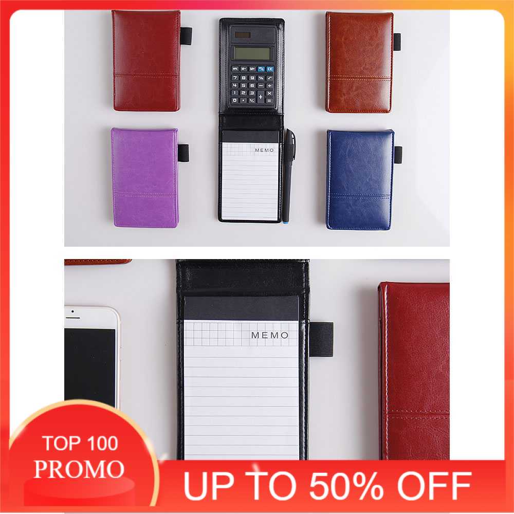 

[PROMO] Buku Catatan Binder Note Cover Kulit with Kalkulator - Y8302 Baru