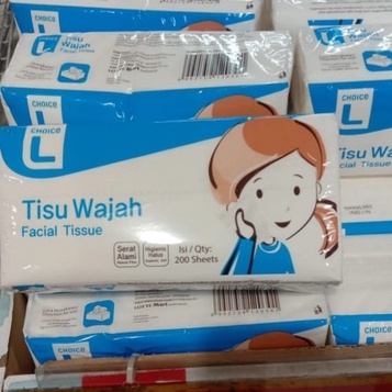 Choice L Tisu Wajah 200 Sheets