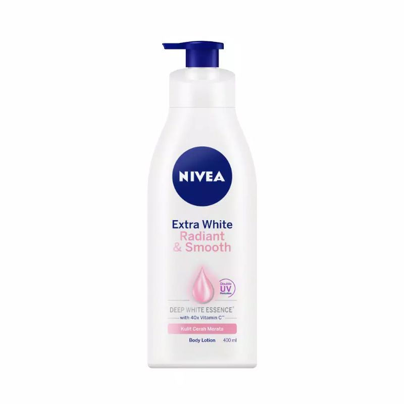 NIVEA Body Lotion 400ml - Extra White Radiant &amp; Smooth Skin Care 400 ml Pump