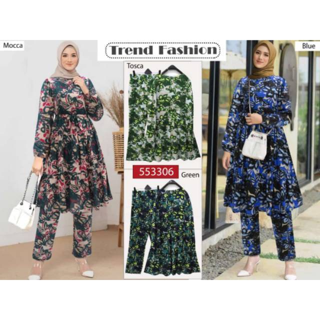 Setelan extu 553306/setelan bangkok/gamis extu