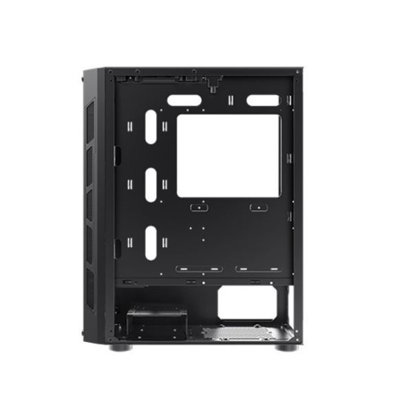 Casing komputer gaming xagatek atx tempered glass with 4 fan 120mm rgb coolbox - Pc case cool box