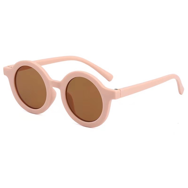 kacamata anak hitam polos import uv protection kapo sunglasses anak cowok / cewek-Peach