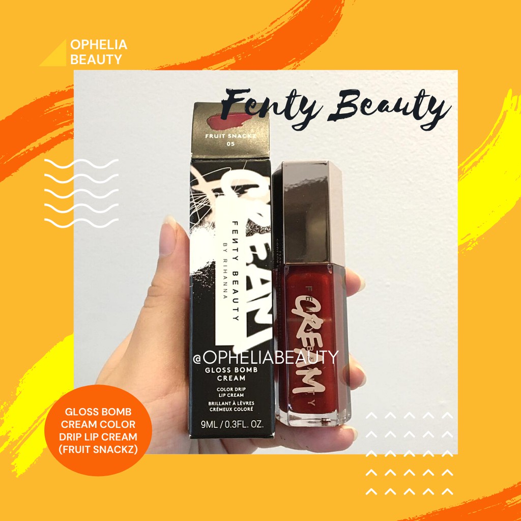 Jual OPHELIA BEAUTY FENTY BEAUTY Gloss Bomb Cream Color Drip Lip Cream Fruit Snacks 9ml