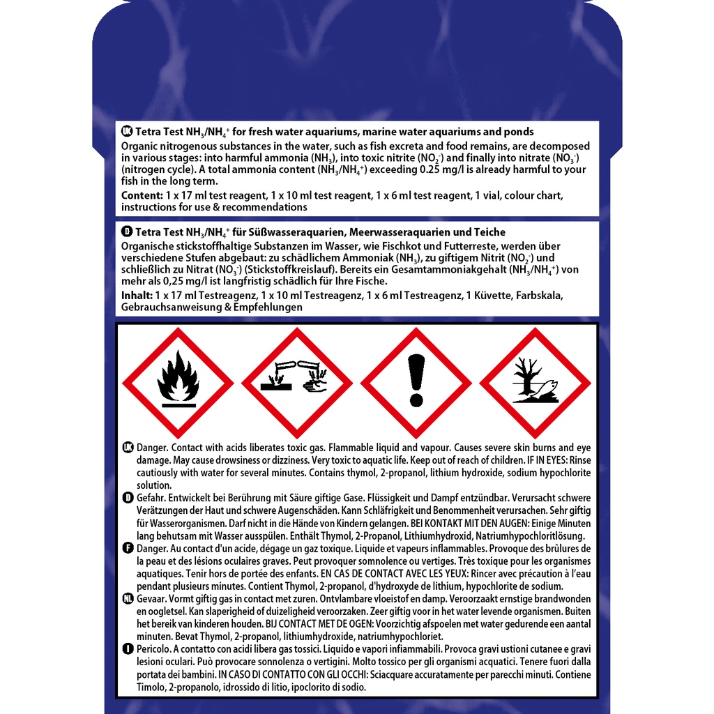 Tetra Test NH3 / NH4 Ammonia NH3/NH4 Amonia