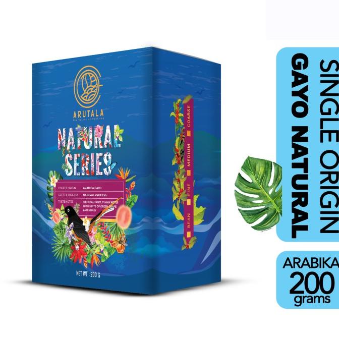 

Cuci Gudang Awal Tahun ARUTALA Natural Series - Arabika Gayo 200 gram Cuci Gudang Awal Tahun