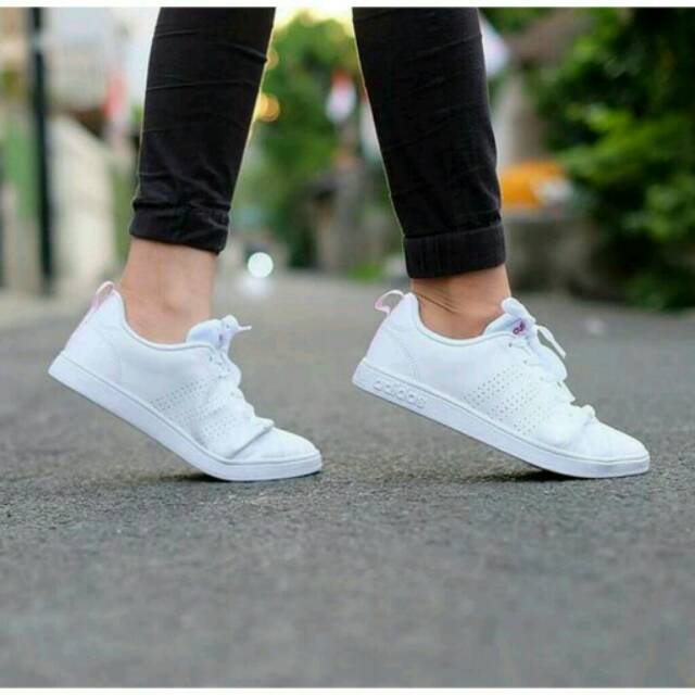 Garansi 100% Adidas Original,Neo Advantage Clean White list PINK/Sepatu Wanita,cewek,sneakers,casual