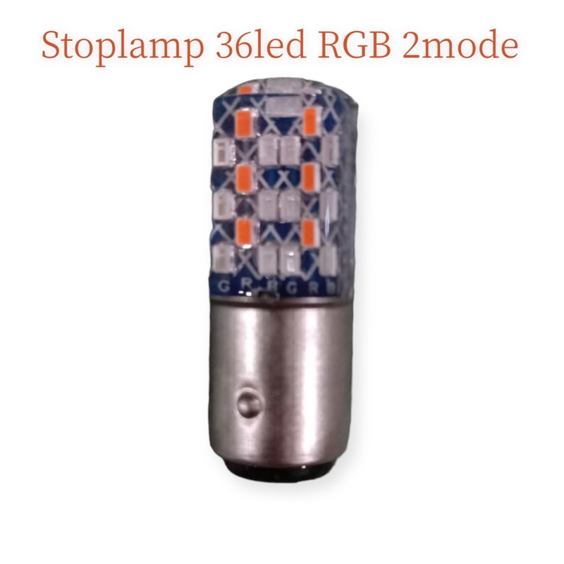 Lampu stop rem belakang 2mode rgb flash running warna warni stoplmap 36led rgb