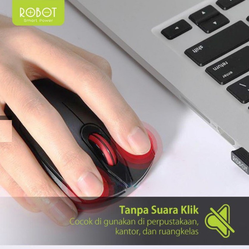 ROBOT M310 Wireless 2.4 GHz Optical Mouse ORIGINAL garansi 1 tahun robot indonesia