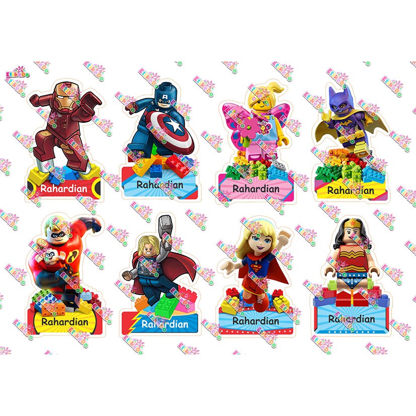 

LABEL NAMA LEGO 32 STIKER - ANTI AIR/ROBEK/LUNTUR -2 Nama LG1XL2