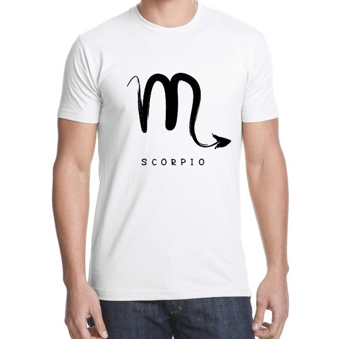 TERMURAH BAJU COWOK PAKAIAN PRIA T-SHIRT KAOS ZODIAK SCORPIO