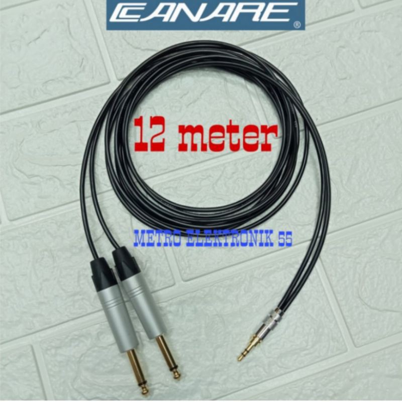 Kabel Canare Kecil Jack 2 Akai To Mini Stereo 3.5 Mm.12 Meter