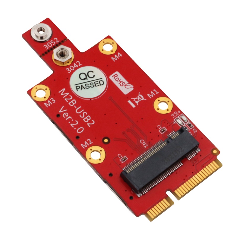 Btsg Untuk M.2 Untuk Kunci B Ke Mini PCI-E Adapter Converter Dengan Dual Untuk NANO SIM Card Slot Untuk Modul 3G/4G/5G