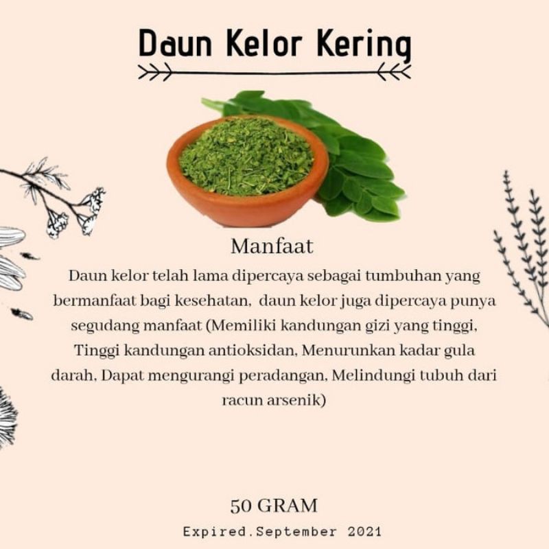 

Daun Kelor Kering