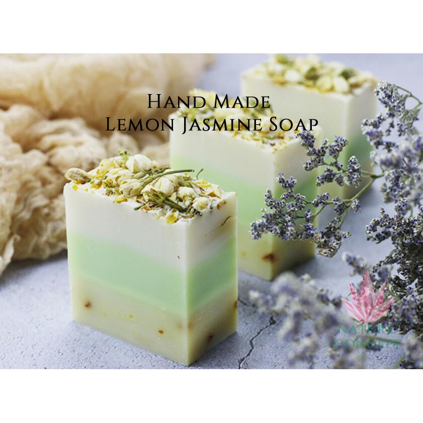 Sabun Cuci Muka Unik Organic Lemon Jasmine Soap Handmade soap