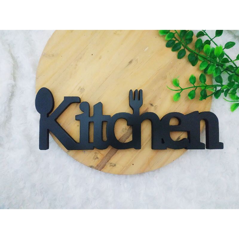 Pajangan Dinding Tempel Kitchen - Tulisan Timbul Kitchen