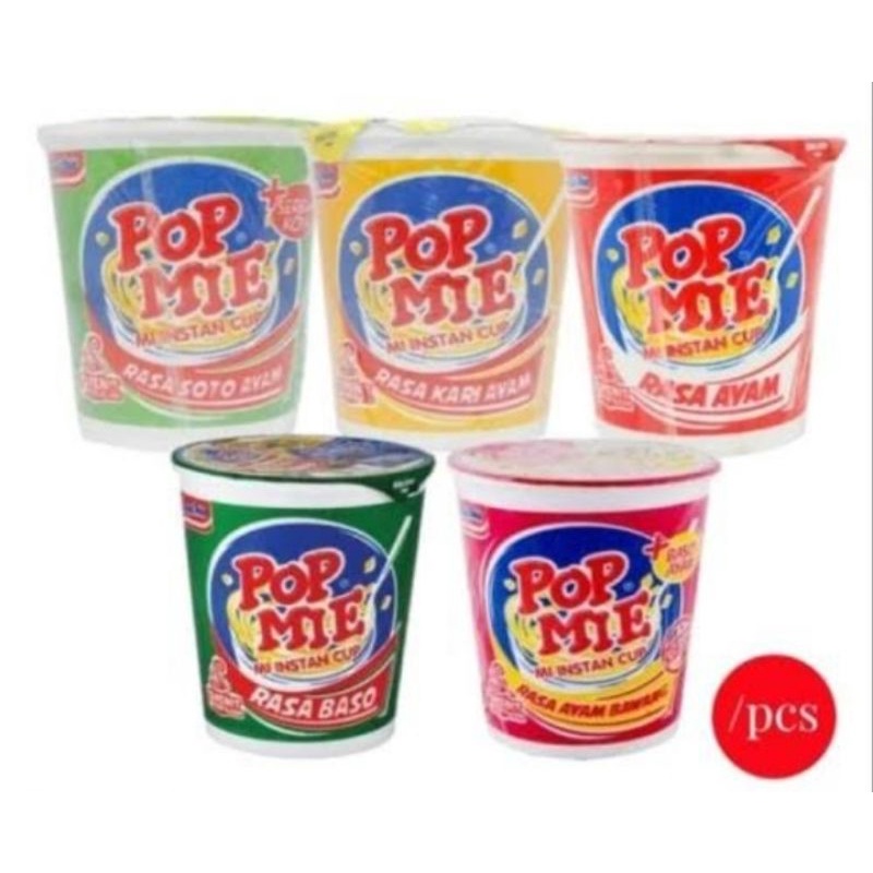 

POP Mie Kuah 1pcs 75g Rasa Ayam/Bakso/Kari ayam/Soto