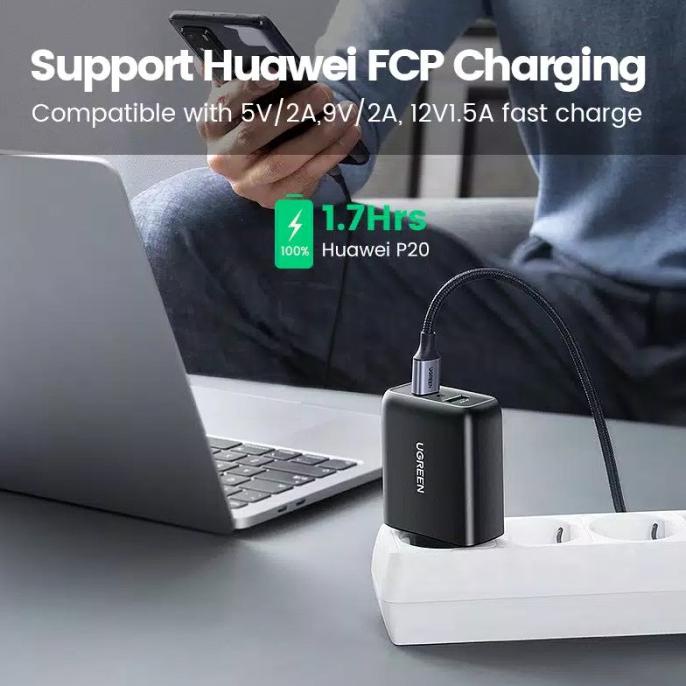 Dijual Ugreen Dual Port Quick Charge 3.0 36W Usb Charger Limited