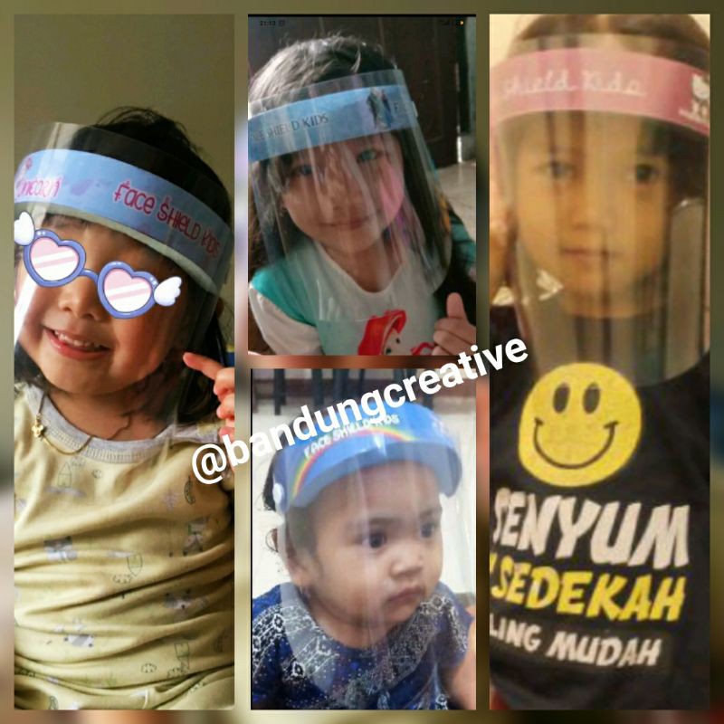 Face Shield Anak karakter pakai nama