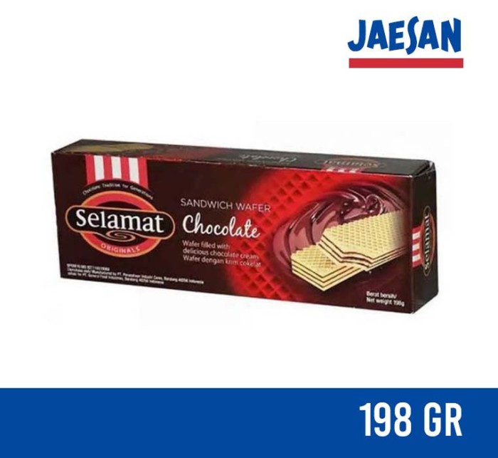 

Wafer Selamat Chocolate 145 Gr Slamat sandwich coklat