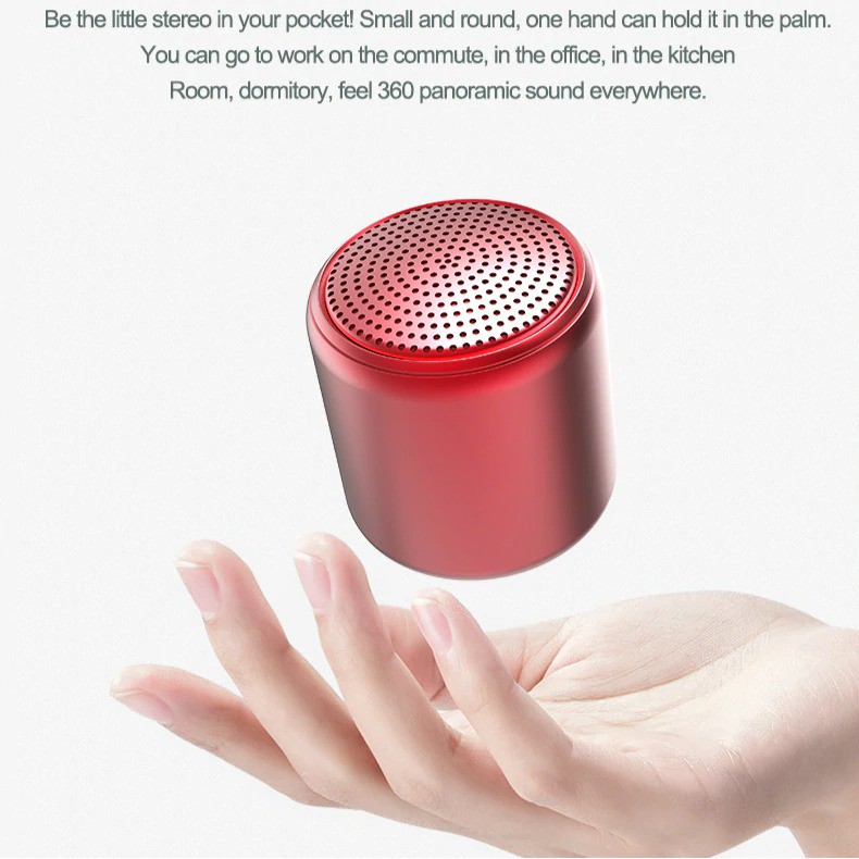 Speaker Bluetooth Macaron InPods Little Fun Wireless Mini Portable Stereo Bass TWS-3