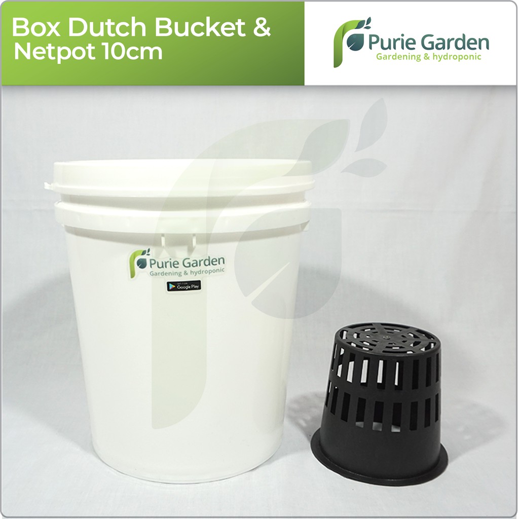 Box Hidroponik Dutch Bucket dan Netpot 10cm PG SBY